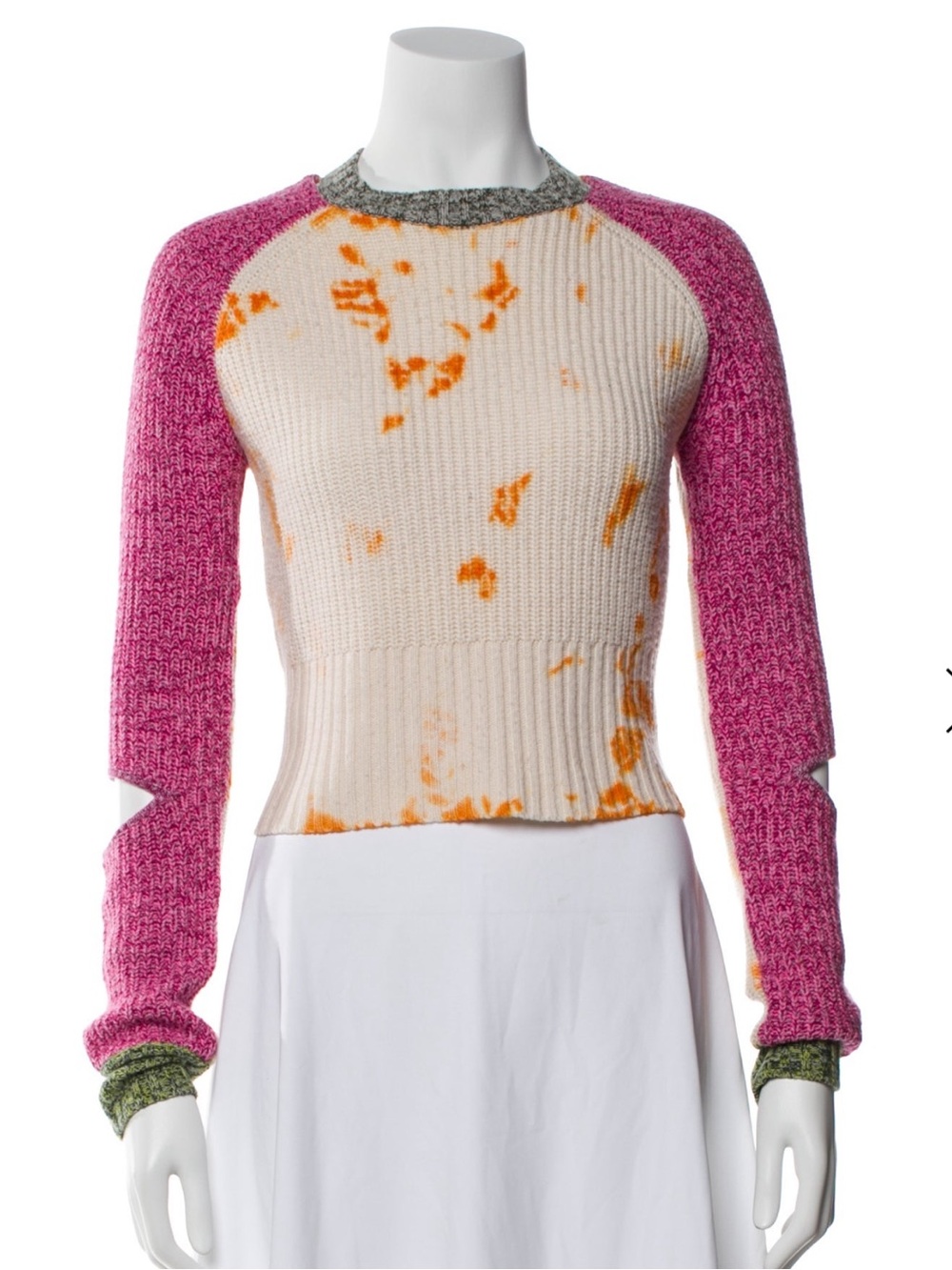 Wool Tie-Dye Ribbed Sweater
